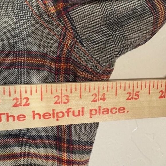 Carbon2Cobalt Shirt Mens Large Gray Plaid Long Sleeve Cotton Button Front - Picture 5 of 6